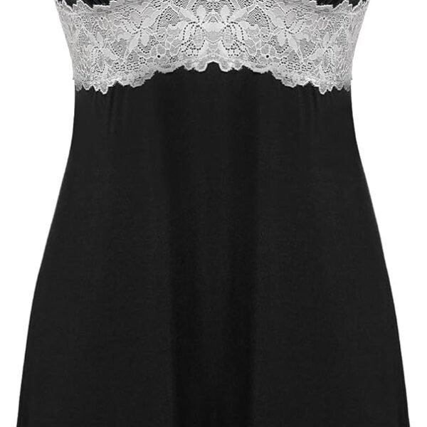Sleepwear Women Chemise Nightgown Full Slip Lace Lounge Dress